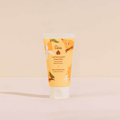 Lubrifiant naturel aromatisé My Lubie, goût vanille poire, de face