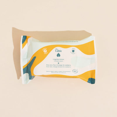 MY LUBIE LINGETTES INTIMES FRAFRAICHISSANTES ET APAISANTES ALOE VERA VEGAN CERTIFIEES BIO 