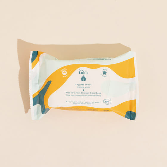 MY LUBIE LINGETTES INTIMES FRAFRAICHISSANTES ET APAISANTES ALOE VERA VEGAN CERTIFIEES BIO 